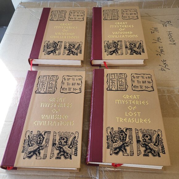 Set of 4 HC Books Great Mysteries of Vanished Civilizations and Lost Treasures - Picture 1 of 6
